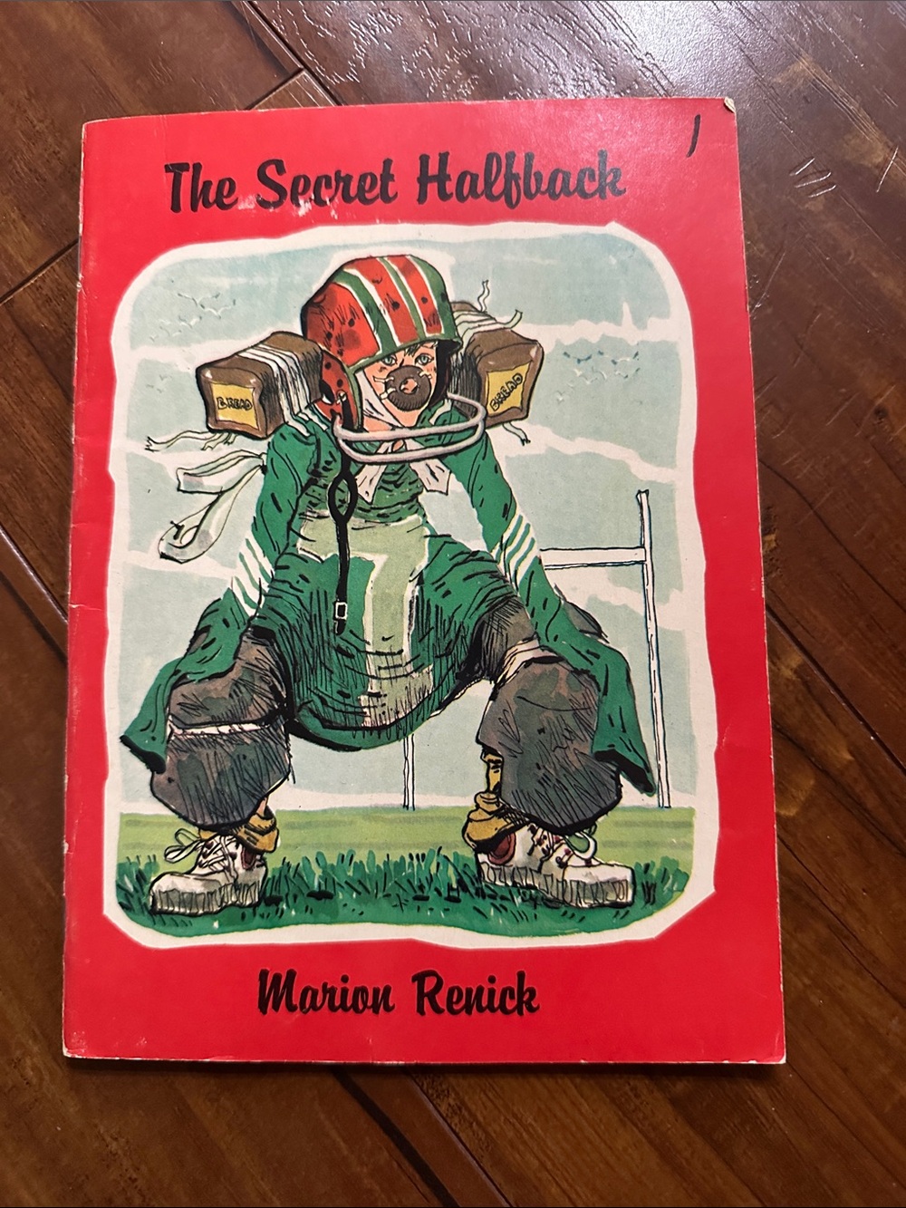 Vintage 1964 The Secret Halfback Marion Renick Football Reading Round Table OOP